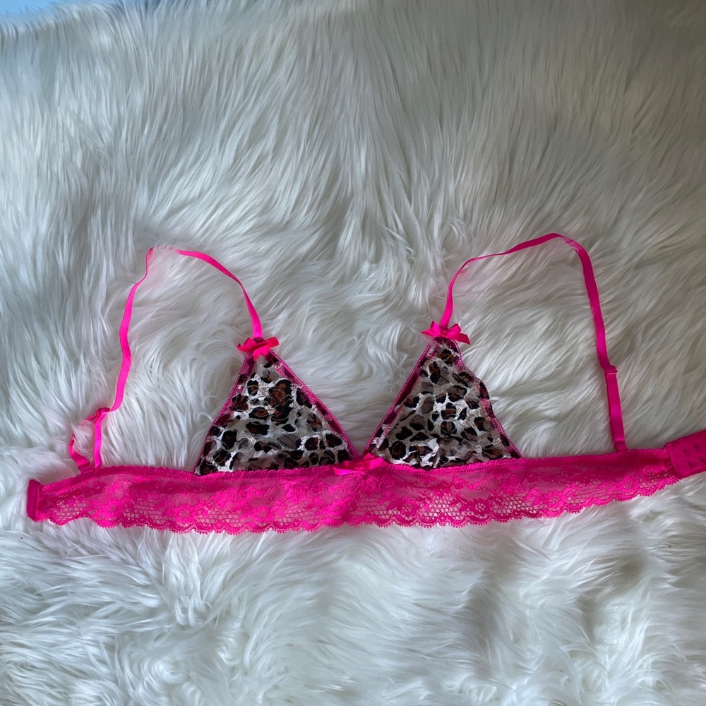 Hot pink cheetah print Bralette